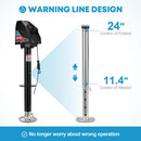 5000lbs Electric Tongue Jack with Waterproof Cover and LED Work Light Magic Cars 6