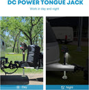 5000lbs Electric Tongue Jack with Waterproof Cover and LED Work Light Magic Cars 7