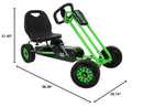 Crew Rocket Green Pedal Go Kart Ride-On Toy Car for Boys and Girls Magic Cars 5