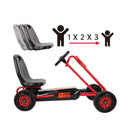 Red Rocket Pedal Go-Kart Ride-On Toy for Boys and Girls Magic Cars 3