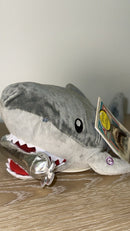 50th Anniversary JAWS MOVIE SHARK Plush Toy with Motion & Sound - 12" Battery Operated Magic Cars 1