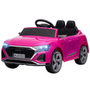 Audi Q8 e-tron 12V Children's Ride-On Vehicle with Suspension and Soft Start – Pink