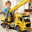 Bright Yellow Crane Toy for Kids with Light and Sound Features