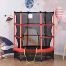 5FT Kids Trampoline with Safety Enclosure Net, Springless Design, Protective Pad, and Steel Frame Magic Cars 11