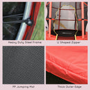 5FT Kids Trampoline with Safety Enclosure Net, Springless Design, Protective Pad, and Steel Frame Magic Cars 6