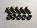 5 Pack M8 1.25mm x 19mm Chrome Steel Button Head Cap Screws with Lock Hardware Magic Cars 0