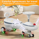 6.7V Electric Wiggle Car with Pedal, 2-in-1 Light and Music Feature for Ages 1-6 Magic Cars 12