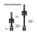 6-Inch Dual Wheel Trailer Jack with 13-Inch Vertical Travel and 1500 lbs Capacity for RVs Magic Cars 2