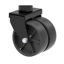 6-Inch Dual Wheel Trailer Jack with 13-Inch Vertical Travel and 1500 lbs Capacity for RVs Magic Cars 6
