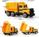 Kids Construction Vehicle Toy Set with Bulldozer and Forklift - 6 Pack Magic Cars 3