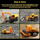 Kids Construction Vehicle Toy Set with Bulldozer and Forklift - 6 Pack Magic Cars 9