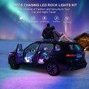 6 Pod Multicolor LED Rock Lights for UTVs, ATVs, Golf Carts, Trucks, SXS, SUVs, RZRs with Music Sync Magic Cars 2