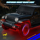 6 Pod Multicolor LED Rock Lights for UTVs, ATVs, Golf Carts, Trucks, SXS, SUVs, RZRs with Music Sync Magic Cars 4
