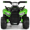 6V Electric Kids Ride-On 4-Wheeler ATV Quad with Music and LED Lights Green Magic Cars 1