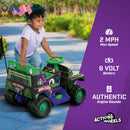 Volt Grave Digger Ride-On Monster Truck with Graphics for Boys and Girls 18-36 Months Magic Cars 2