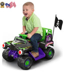 Volt Grave Digger Ride-On Monster Truck with Graphics for Boys and Girls 18-36 Months Magic Cars Variant 0
