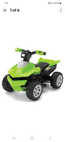 Volt Green Terrain Racer ATV Ride-On for Boys and Girls with 8-Inch Wheels Magic Cars 4