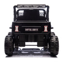 6-Wheels 12V Electric Ride-On Truck Toy with Remote, LED Lights, and MP3 Player for Kids, Black Magic Cars 12