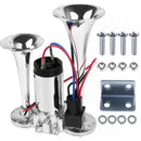 600dB 12V Air Horn Kit with Dual Trumpets and Air Compressor – Super Loud Sound Magic Cars Variant 0