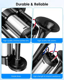 600DB Dual Air Horn Trumpets Super Loud Electric Car Horn Kit with Air Compressor Magic Cars 3