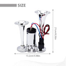 Dual 12V Train, Truck, Car, and Boat Horn Kit for Pickup and Vehicle Sound Enhancement Magic Cars 3