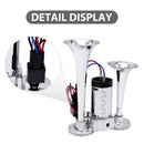 Dual 12V Train, Truck, Car, and Boat Horn Kit for Pickup and Vehicle Sound Enhancement Magic Cars 5