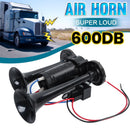 600DB High-Decibel Dual Electric Air Horn System for Vehicles - Includes Compressor and App Magic Cars 1
