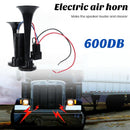 600DB High-Decibel Dual Electric Air Horn System for Vehicles - Includes Compressor and App Magic Cars 4