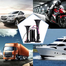 600DB High-Decibel Dual Electric Air Horn System for Vehicles - Includes Compressor and App Magic Cars 8