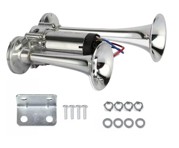 600DB Super Loud Dual Electric Train Horns for Trucks, SUVs, Cars