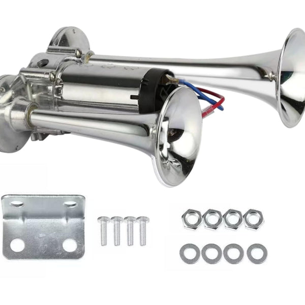 600DB Super Loud Dual Electric Train Horns for Trucks, SUVs, Cars