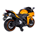 12V Orange Ride-On Motorcycle for Kids - Perfect for Boys and Girls