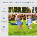 5-in-1 Heavy Duty A-Frame Swing Set for Backyard Outdoor Play Magic Cars 5