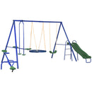 5-in-1 Heavy Duty A-Frame Swing Set for Backyard Outdoor Play Magic Cars Variant 0