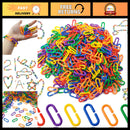 620PCS Colorful C-Clips Plastic Chain Links for Bird Toys and Educational Projects Magic Cars Variant 0