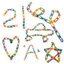 620PCS Colorful C-Clips Plastic Chain Links for Bird Toys and Classroom Projects Magic Cars 4