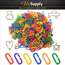 620PCS Colorful C-Clips Plastic Chain Links for Bird Toys and Classroom Projects Magic Cars Variant 0