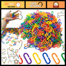 620PCS Colorful C-Clips Plastic Chain Links for Bird Toys and Classroom Projects Magic Cars Variant 0
