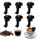 Set of 6 Wind-Up Outboard Motor Coffee Mixers Magic Cars Variant 0