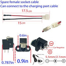 6V 12V 24V Round Charging Port for Kids Electric Ride-On Toys Magic Cars 2