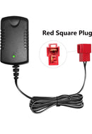 6V 1A Red Square Plug Battery Charger for Kid Trax Toys with Type B Connector Compatible with BMW X6 Magic Cars 5