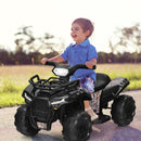 6V 4-Wheel Kids ATV Quad Ride-On Car Toy with Music, Horn, and LED Lights - Black Magic Cars 2