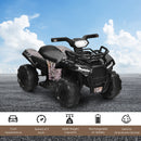 6V 4-Wheel Kids ATV Quad Ride-On Car Toy with Music, Horn, and LED Lights - Black Magic Cars 4
