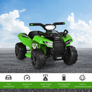 6V 4-Wheel Kids Green ATV Quad Ride-On Toy with Music, Horn, and LED Lights Magic Cars 4