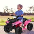 6V 4-Wheel Pink Kids ATV Ride-On Toy with Music Horn and LED Lights Magic Cars 2