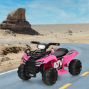 6V 4-Wheel Pink Kids ATV Ride-On Toy with Music Horn and LED Lights Magic Cars 3