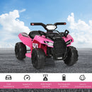 6V 4-Wheel Pink Kids ATV Ride-On Toy with Music Horn and LED Lights Magic Cars 4