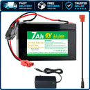 6V 7Ah Lithium-ion Battery and 2A Charger for Children's Ride-On Vehicles and ATVs Magic Cars Variant 0