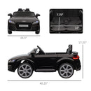 6V Yellow Audi TT RS Electric Ride-On Sports Car with Remote Control for Kids Magic Cars 2