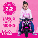 Barbie 6V Ride-On Motorcycle for Kids 3 Years and Up, by Flybar Magic Cars 4
